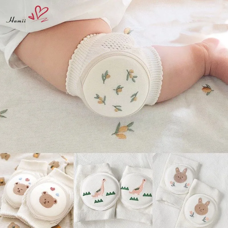 

Cute Cartoon Baby Knee Pads Cotton Kids Kneecaps Crawling Protector Safety Anti-slip Children Mesh Kneepad Leg Warmer Socks