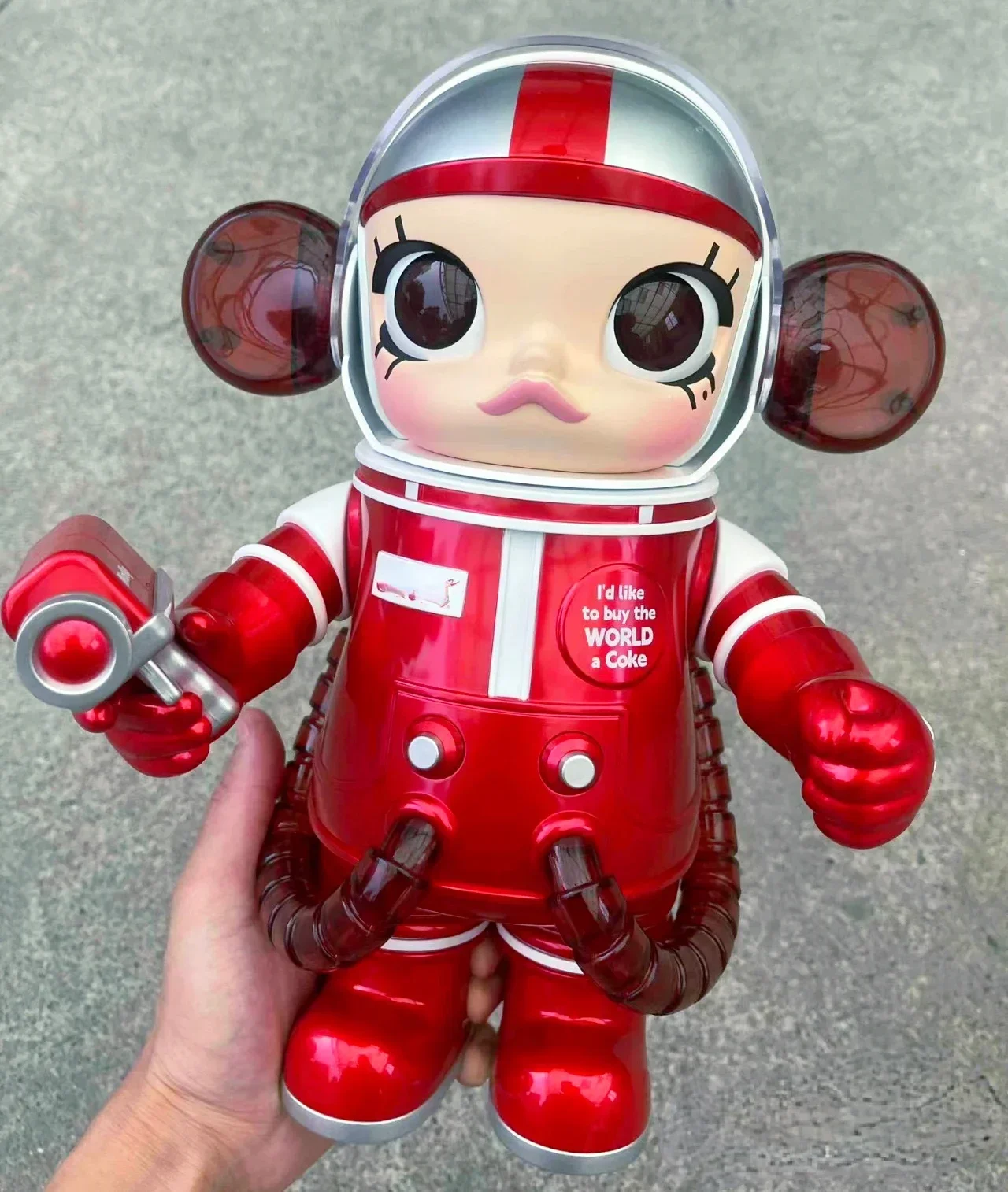 

Original Classical Mega Space MOLLY 400% Collection Red Drinks Astronaut Molly Extra Figure Collection Decor