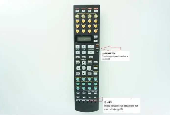 Telecomando Per Ricevitore Yamaha Rav324 Rx-N600D Htr-N5060 Dsp-N600 Wg646500 Rav325 Rx-N600 Av A/V