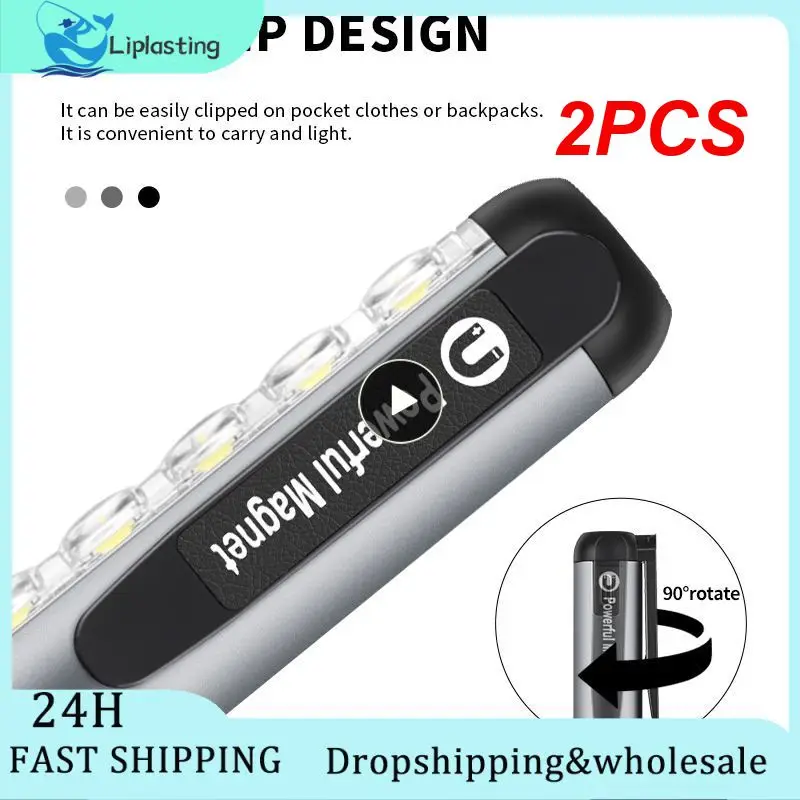 

2 шт., светодиодный мини-фонарик с USB-зарядкой