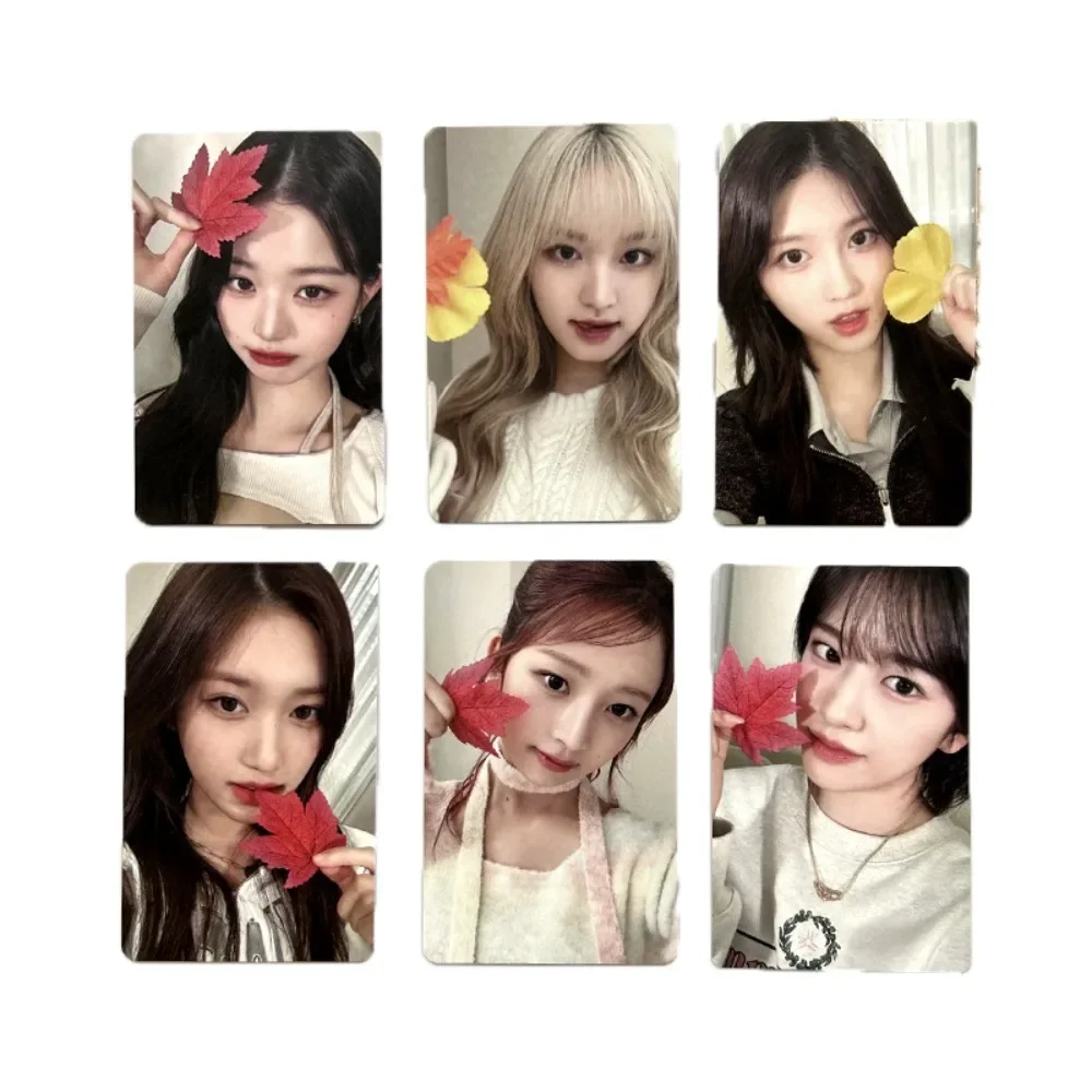 

6 шт. KPOP фотооткрытки, милые Wonyoung бумажные открытки, открытки с принтом, ломо-карты, поклонники, коллекционные подарки