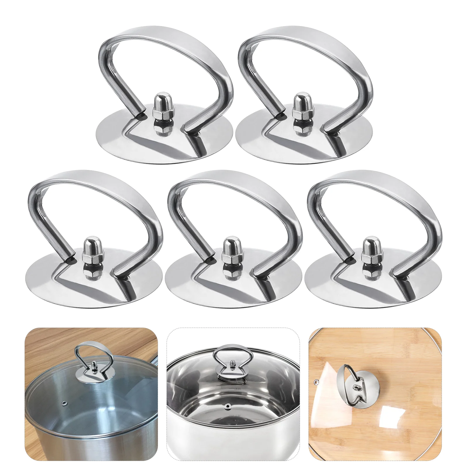 

Pot Grip Knob Lid Cover Knobs Replacement Universal Kitchen Replacement Set Tools Pot Lid Handle Kitchen Accessories Cap