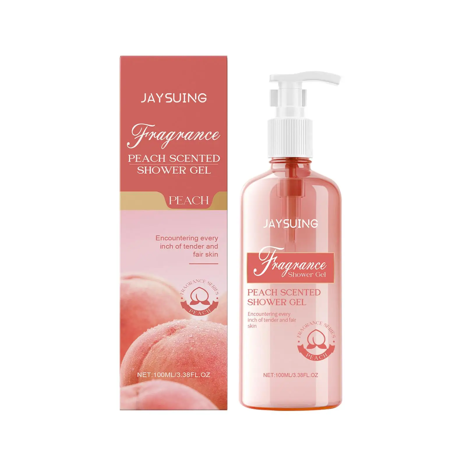 Ladies White Peach Shower Gel Girls Clean Shower Gel Lasting Fresh Body Smell