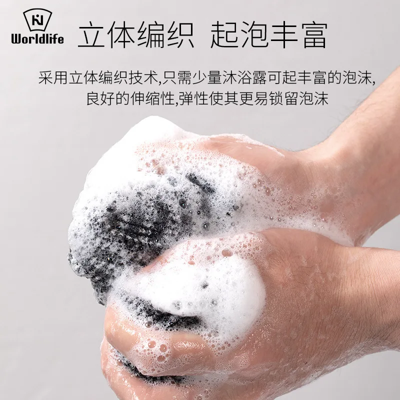 Description Picture 6 of itemFoaming Bath Towel Household Strong Scrub Long Strip Back Artifact Back to Remove Dead Skin Men's and Women's Bath Ball