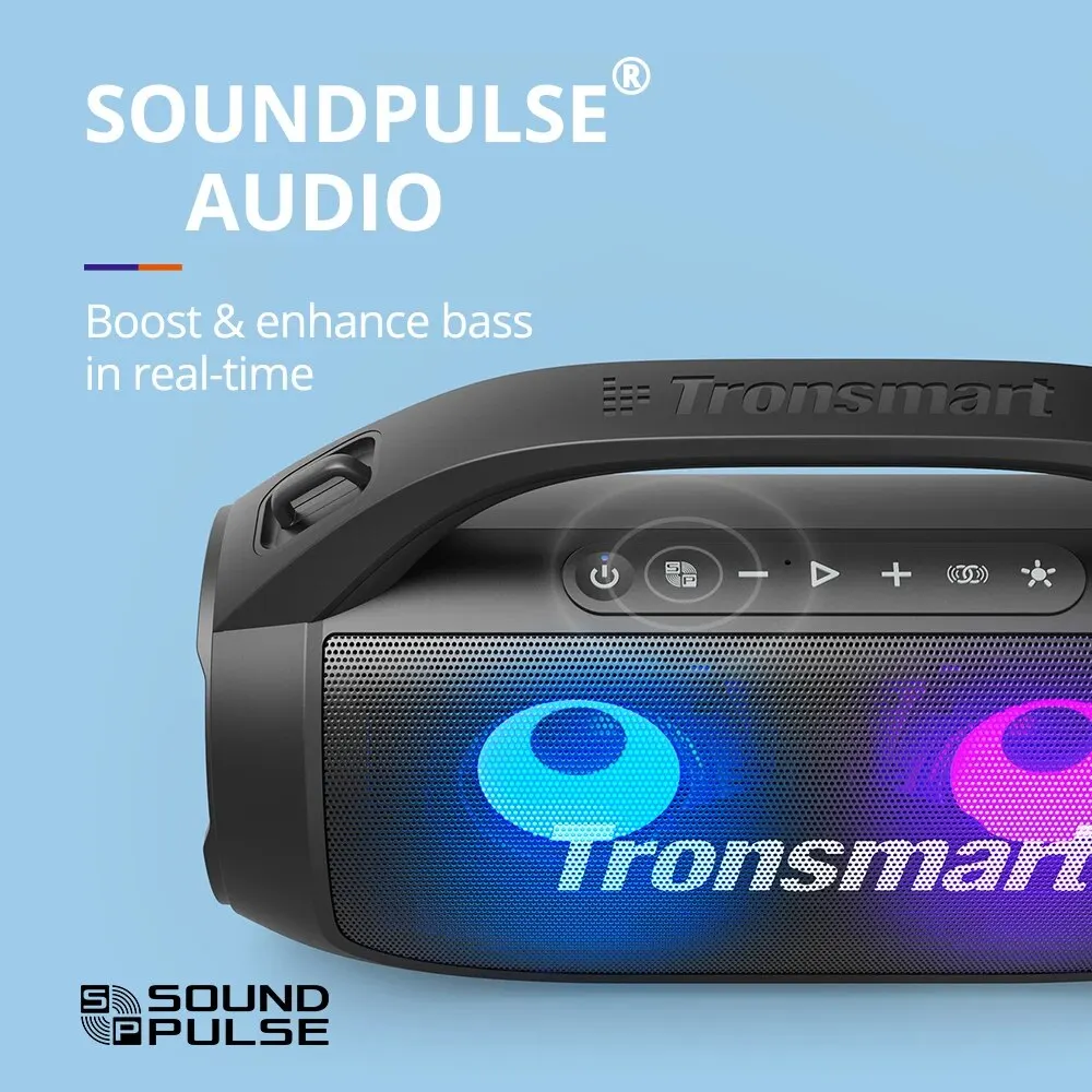 Tronsmart Bang SE Bluetooth Speaker with Bluetooth 5.3 Portable Handle 24-Hour Playtime for Party Camping