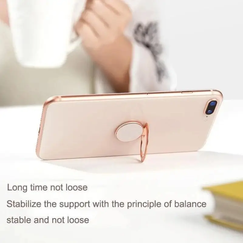 Extremely Thin Luxury Metal Mobile Phone Socket Holder Universal Telephone Magnetic Car Bracket Stand Accessories Finger Ring - Image 6