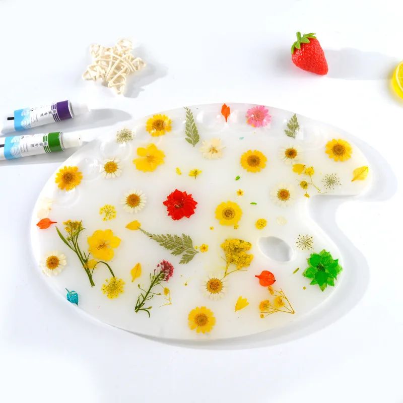 DIY Color Palette Epoxy Silicone Mold Mirror Resin Painting Board Mold Color Mixing Plate For Jewelry Making Tool Tray Molds mold oil painting board clay mat non stick drawing board resin casting painting mat table mat silicone mat placemat