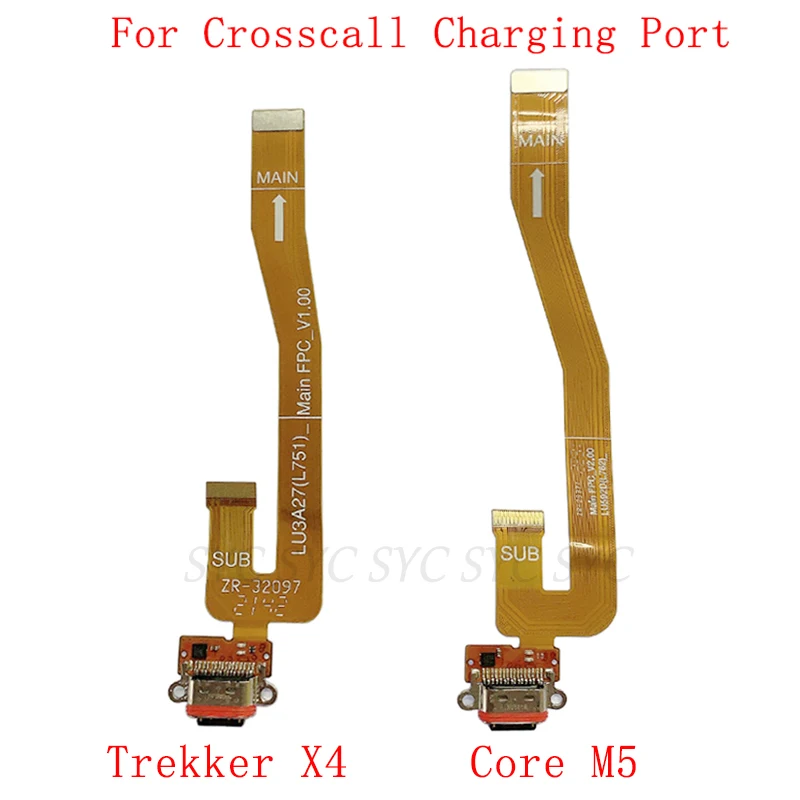 

USB Charging Port Connector Flex Cable For Crosscall Trekker X4 Core M5 Charging Connector Board Repair Parts