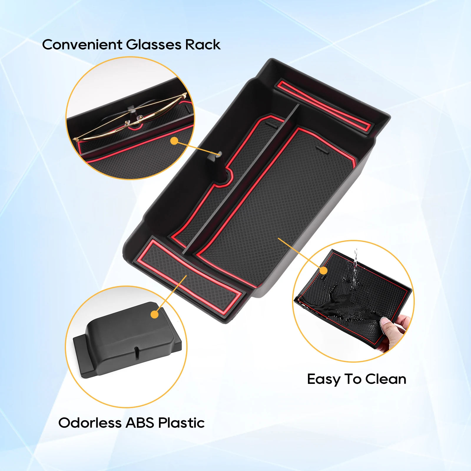 YEE PIN Austral 2023 - Scatola portaoggetti E-Tech compatibile con Renault Austral E-Tech Hybrid 2022-2025 per console centrale, organizer per