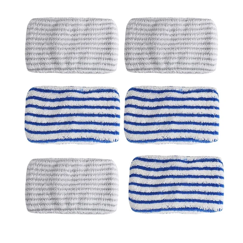 6 Pcs Microfibre Cloth Pads Replacement for Rowenta Clean&Steam ZR005801 RY7/RY8 Series Not Suitable for RX6 Series