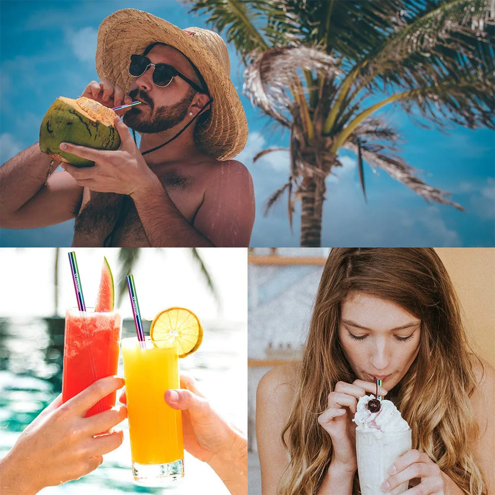 304 Stainless Steel Straw Retractable Coffee Straw Telescopic Milk Tea Stirring Reusable Straw, Foldable Beverage retractable straw