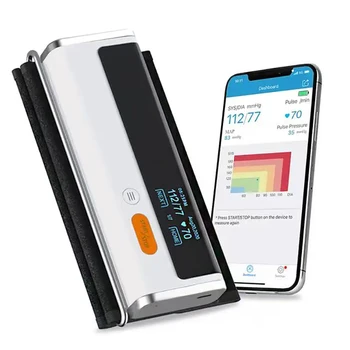 Wireless Bluetooth Blood Pressure Monitor With ECG Function Automatic Digital BP Machine Heart Rate Pulse EKG Support USB Charge 1