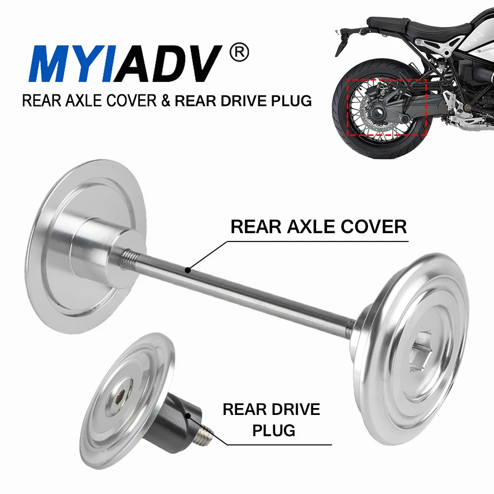 For BMW R nine T RNINET Scrambler Racer Urban G/S 2017-2019 2020 Rear Drive Plug Rear Axle Cover Spindle Hub Protector Slider