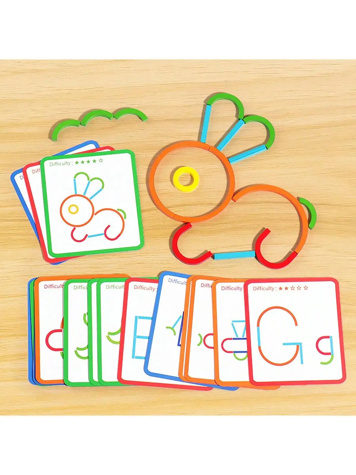 Creative Stick and Loop Puzzle, children's Intellectual Development, Early Education, Toy Color Cognition and Hands-on Ability 3