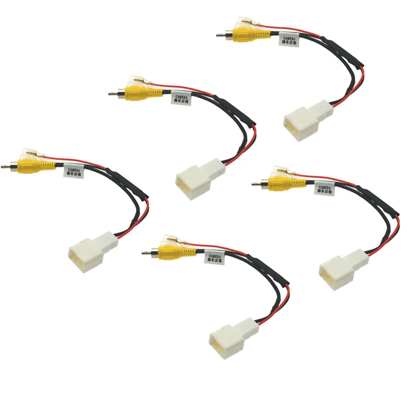 

5pcs Car 4-pin Reverse Camera Output Video Adapter Wiring Cable For Toyota Original Factory Auto Camera Video Output