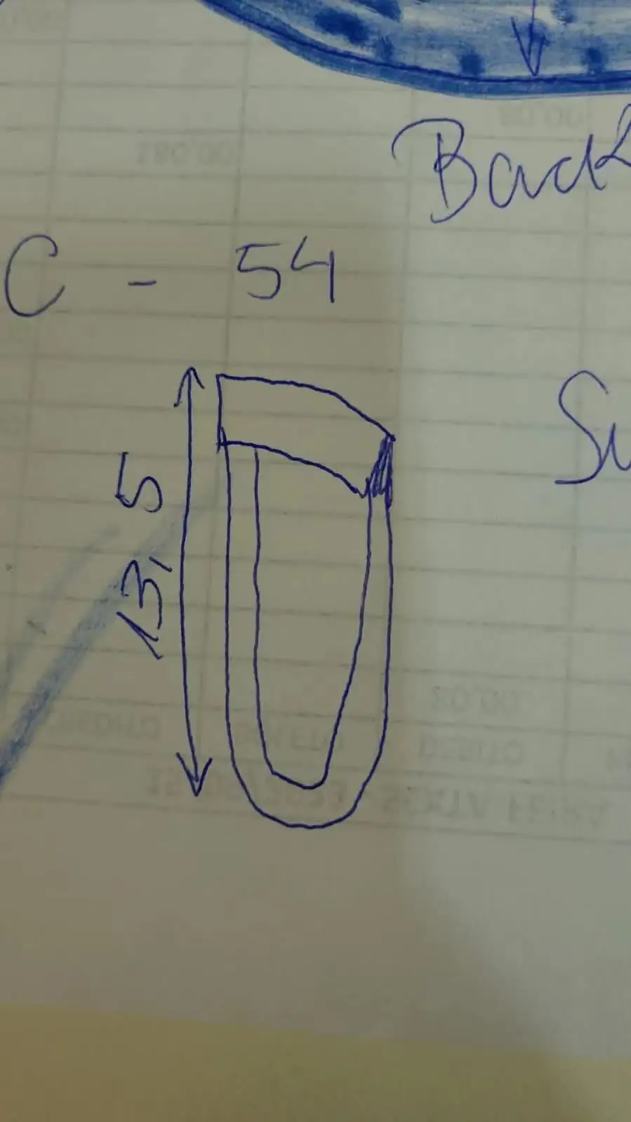 Рисунок 4 - Женские Мега Топпер размер согласно рисунку