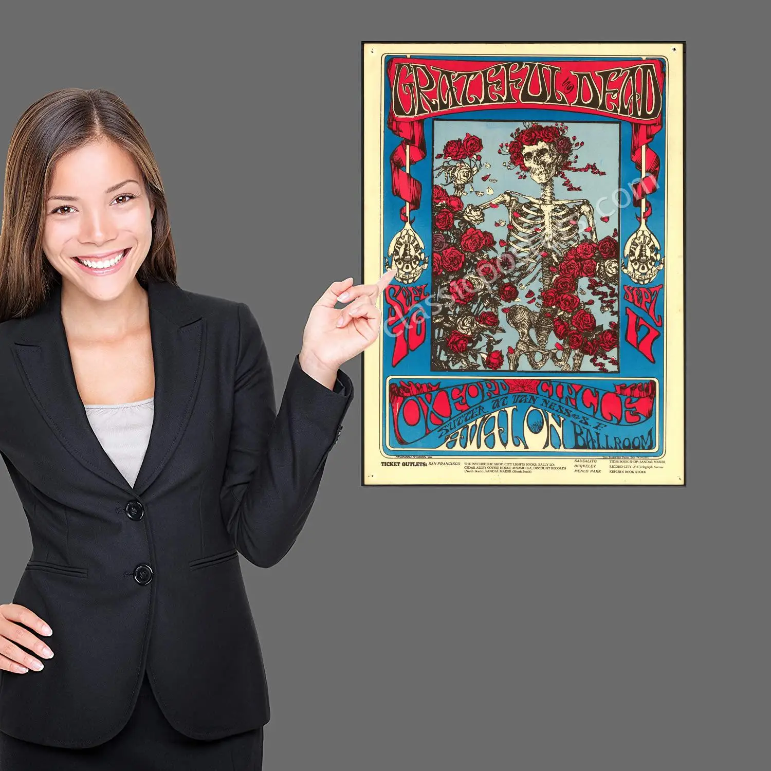 Canvas wall art grateful dead poster decorative painting canvas poster wall art living room posters bedroom painting