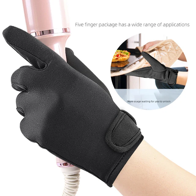 1/2 Paires de Gants de Protection Thermorésistants pour Lisseur et Onduleur – Gants Anti-Chaleur pour Coiffure 1
