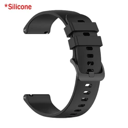 Soft Leather Watch Strap - Universal Design, Available in 20mm and 22mm - 1pcs 22mm (Black)