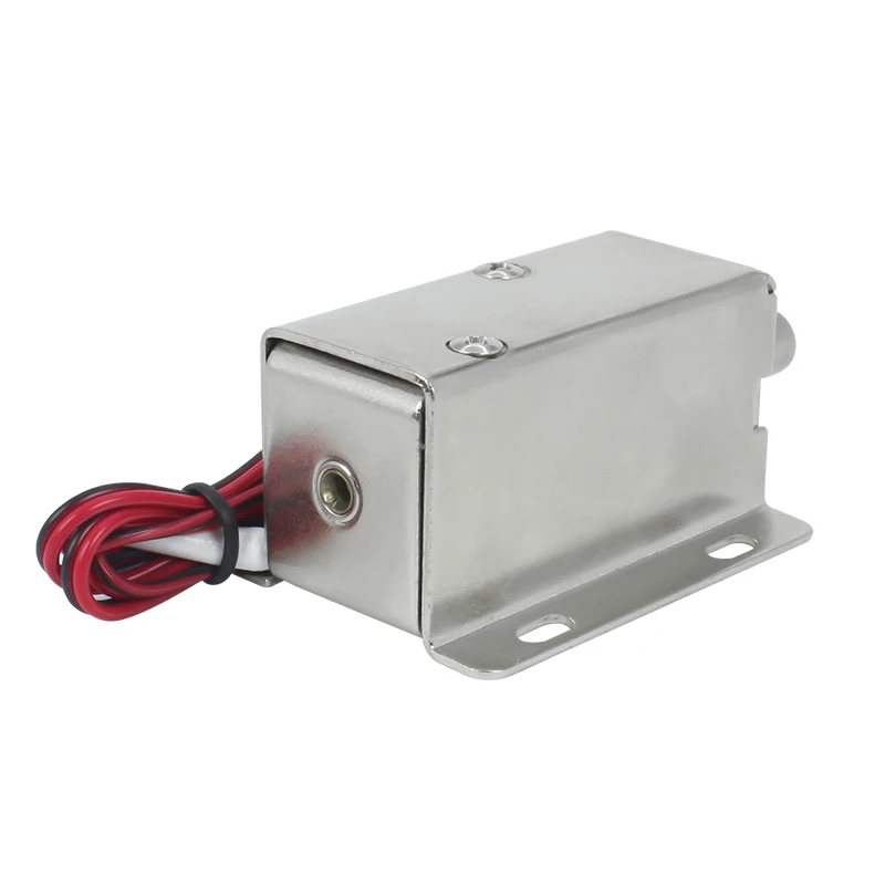 전자기 잠금 장치 12V24V 전기 제어 잠금 장치 전자기 래치 LY01 전자 잠금 장치 소형 전자석 푸시로드 전기