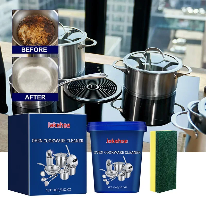Kitchen Cleaner 100G Rust Remover Kitchen Stainless Steel Pot Pan Stain Dirt Cleaner