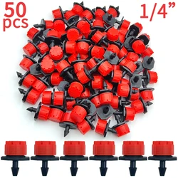 Adjustable Anti-Clogging Micro Nozzles for Precision Plant Irrigation, 50-Pack (Red)