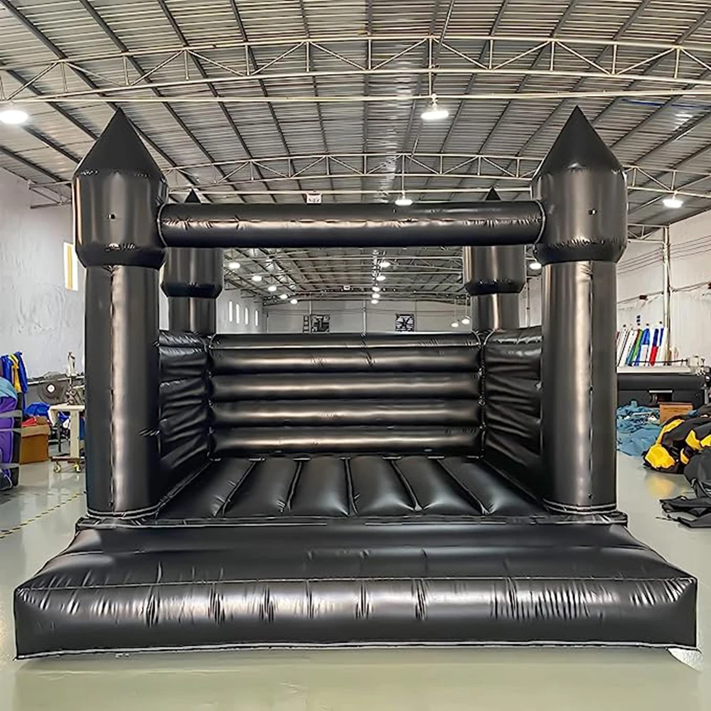 Black-Bounce-House-Inflatable-Jumper-bouncy-Castle-Large-PVC-Wedding ...