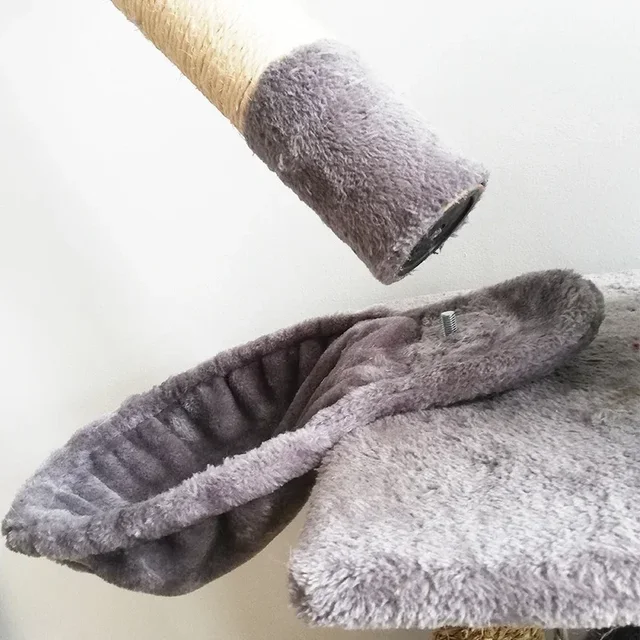 Soft Cat Hammock Install On  Tree  Sleeping Kennel Hanging Thick Plush 4Colors Big Capacity Dia 30cm/35cm Pet Bed 2