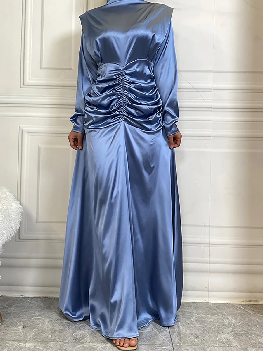 S.H ARAB SHOP ساتان للنساء ، قفطان تركي 3