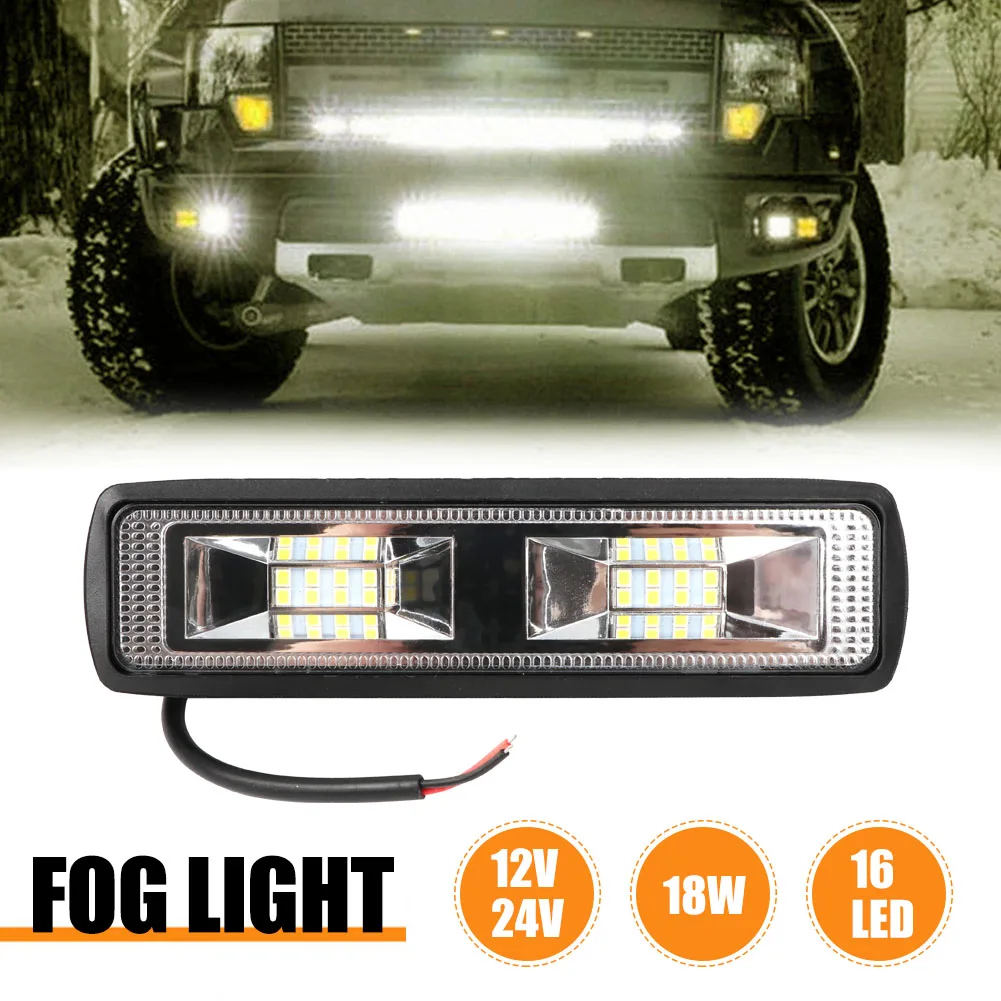 

18W Car Work Light LED Spotlight Light Bar Car ffroad SUV ATV Tractor Boat Trucks Led Fog Lights Headlight Light Bar Auto Parts
