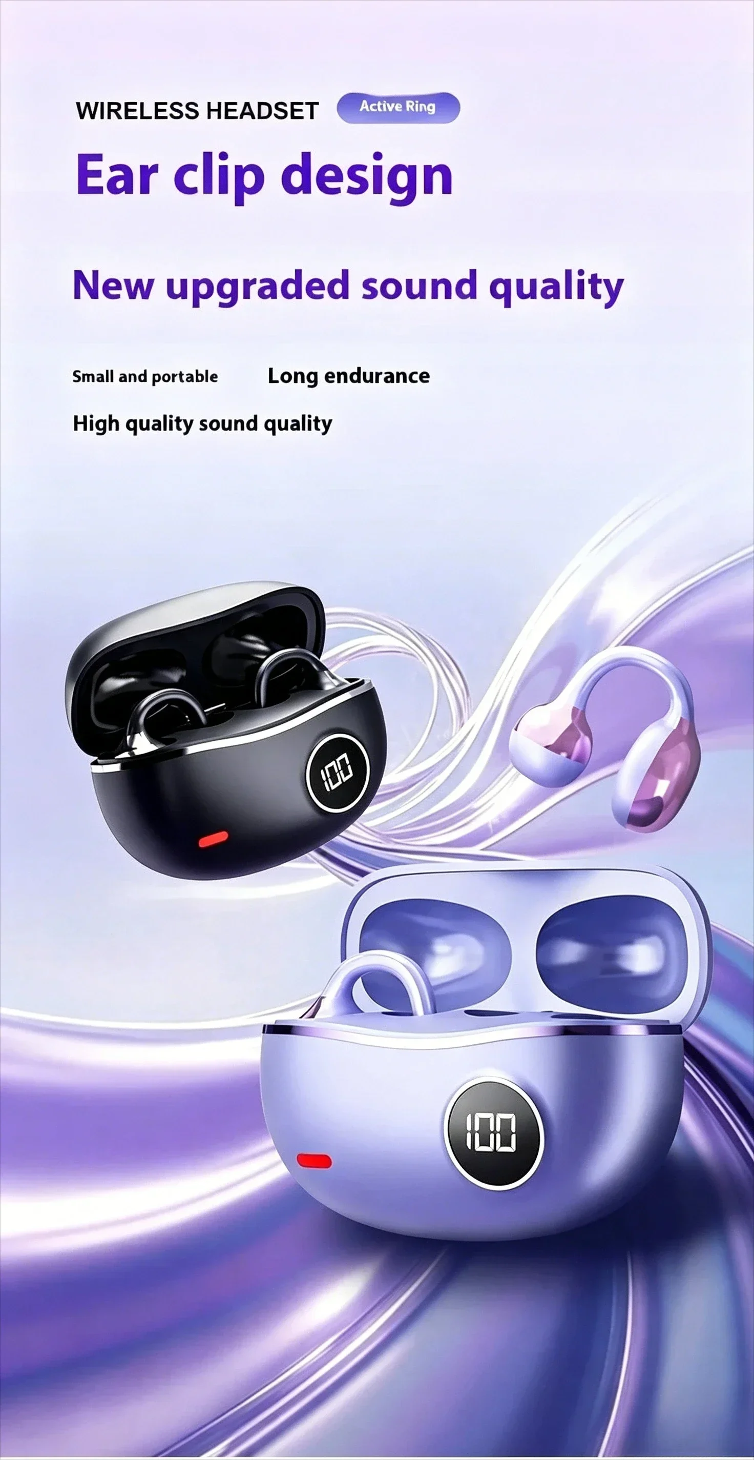 Bluetooth Headphones With Digital Display And Hi-fi Sound_voghion.com