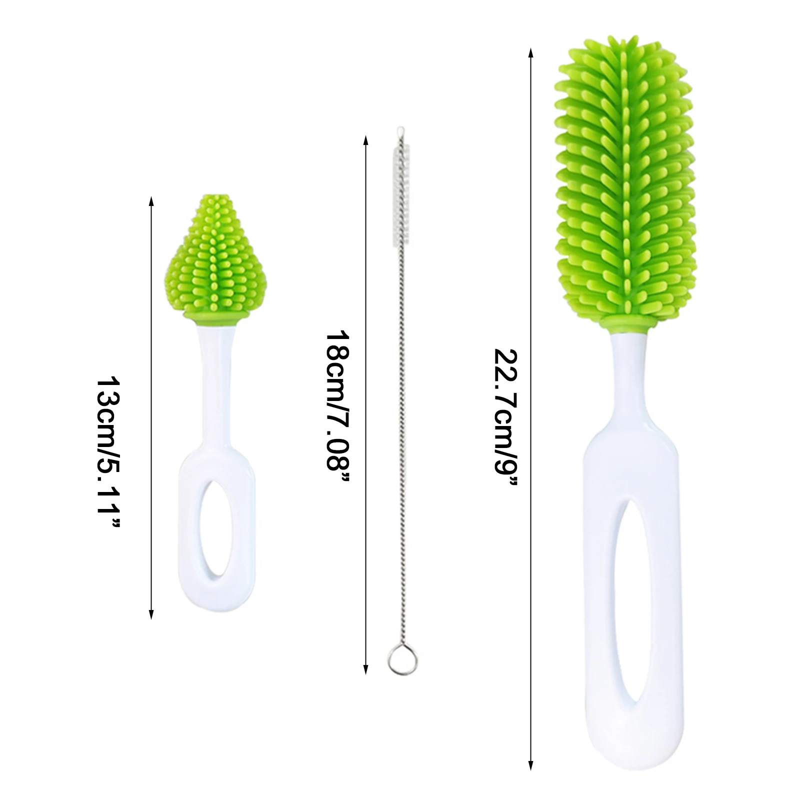 Baby Bottle Grass Drying Rack & Brush Set Portable Feeding Bottle Drying Holder & Pacifier Brush for Nipples Pump Parts images - 6