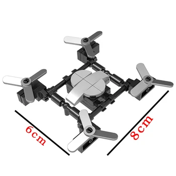 미니 드론 모델 빌딩 블록, 비행기 모델 벽돌 세트, 클래식 장난감 선물, 어린이 키트, 1 개