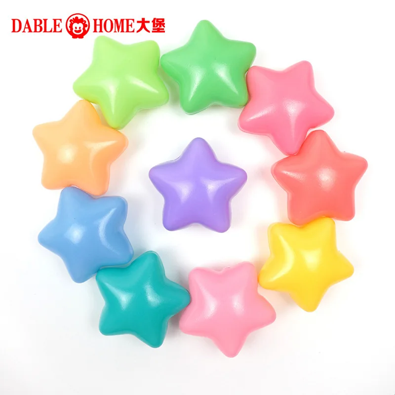 Ocean Ball PE Outdoor Sport Water Pool Inflatable Stress Air Toys for Children Kids Grasping Exercise Color Cognition 100pcs 6