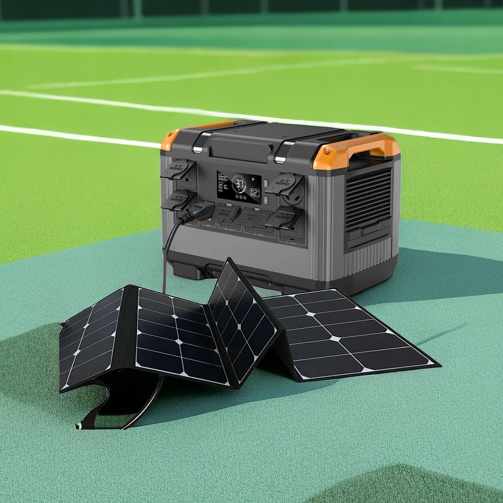 

2000W Solar With Panels For Electric Cars Portable Power Station Generator 3Kwh
