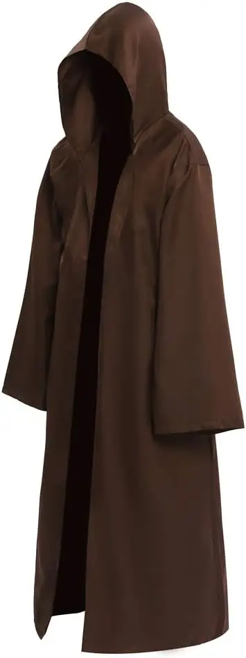 Mittelalter-Kinderkostüm – Schwarze Robe Mit Braunem Futter, Inkl. Tunika, Hose, Gürtel & Schuhüberzug, Für Halloween & Karneval