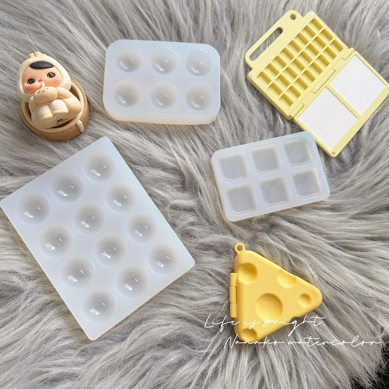 Silicone Portable Acrylic Pigment Palette DIY Watercolor/gouache no wash easy to clean color palette watercolor palette