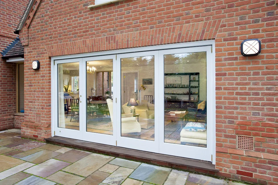 Customized Patio Aluminum Door Modern Double Glass Bi Folding Doors Outswing Energy Efficient Accordion Folding Doors for Sales
