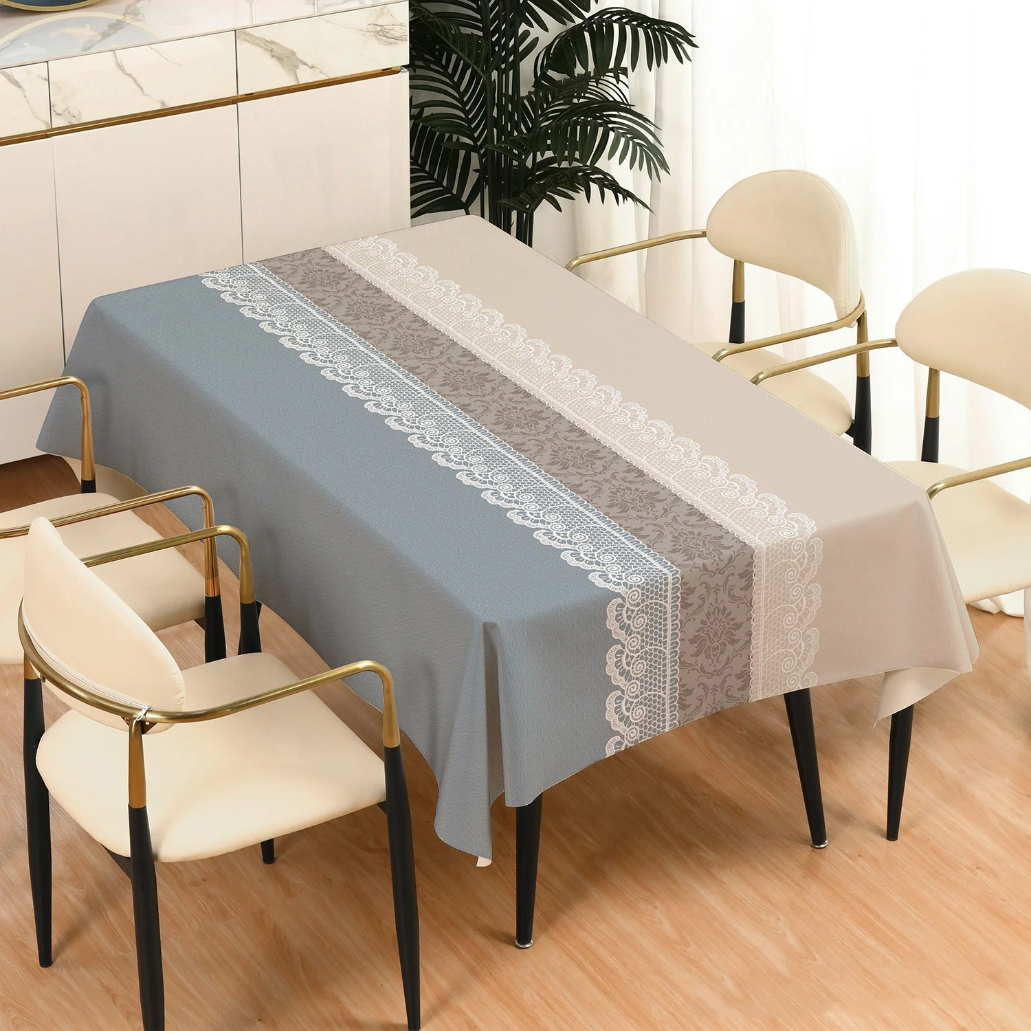 

Lace PVC waterproof oil proof new household washless tea table cloth