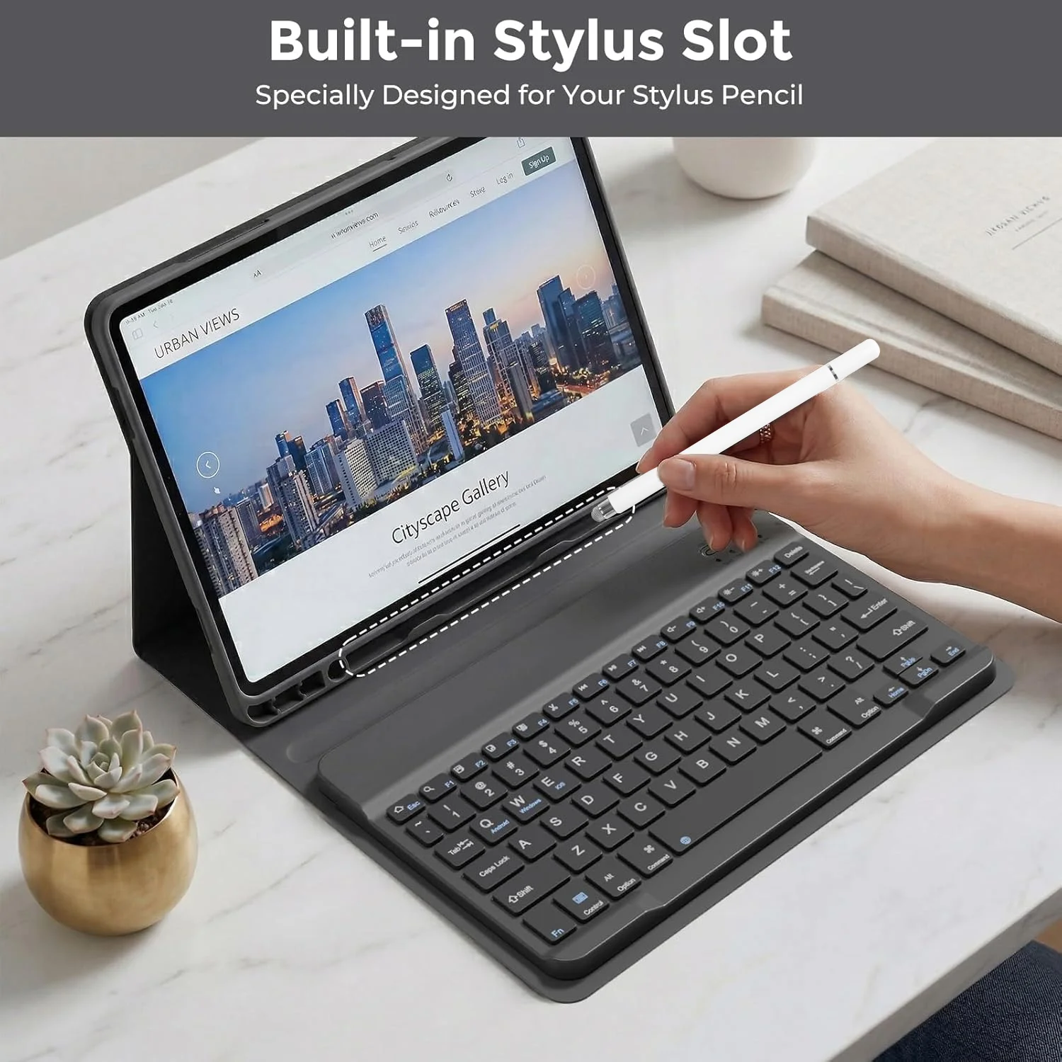 Enhanced Title: 

Versatile Keyboard and Mouse Case with Pencil Holder