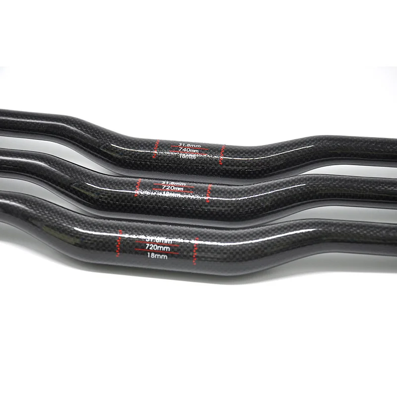 Carbon handlebar mountain bike bicycle handlebar 3k 31.8*600 760mm swallow-shaped
