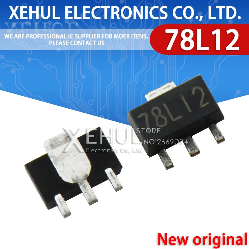 

20/100/1000PCS 78L12 SOT-89 SMD 12V SOT89 SOT three-terminal regulator new and original