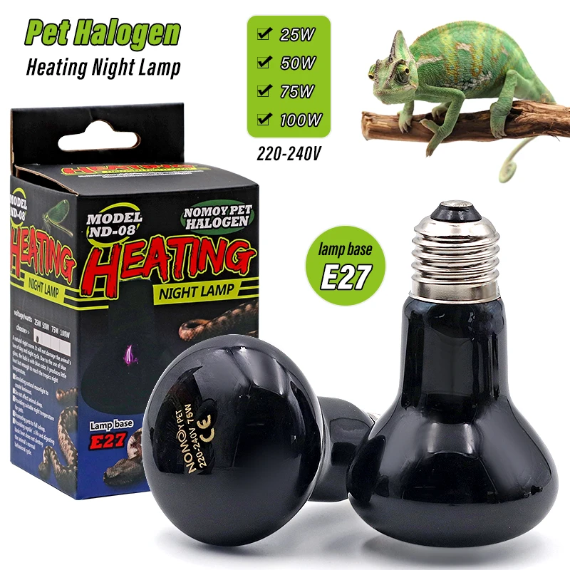 Low Profile Reptile Heat Lamp E27 Reptile Heat Lamp Light Reptile