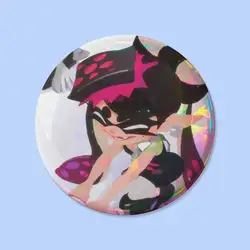 Colorful Splatoon - Themed Cosplay Pin Badges - Fun Collectible Brooches - 44x44mm (Z6)