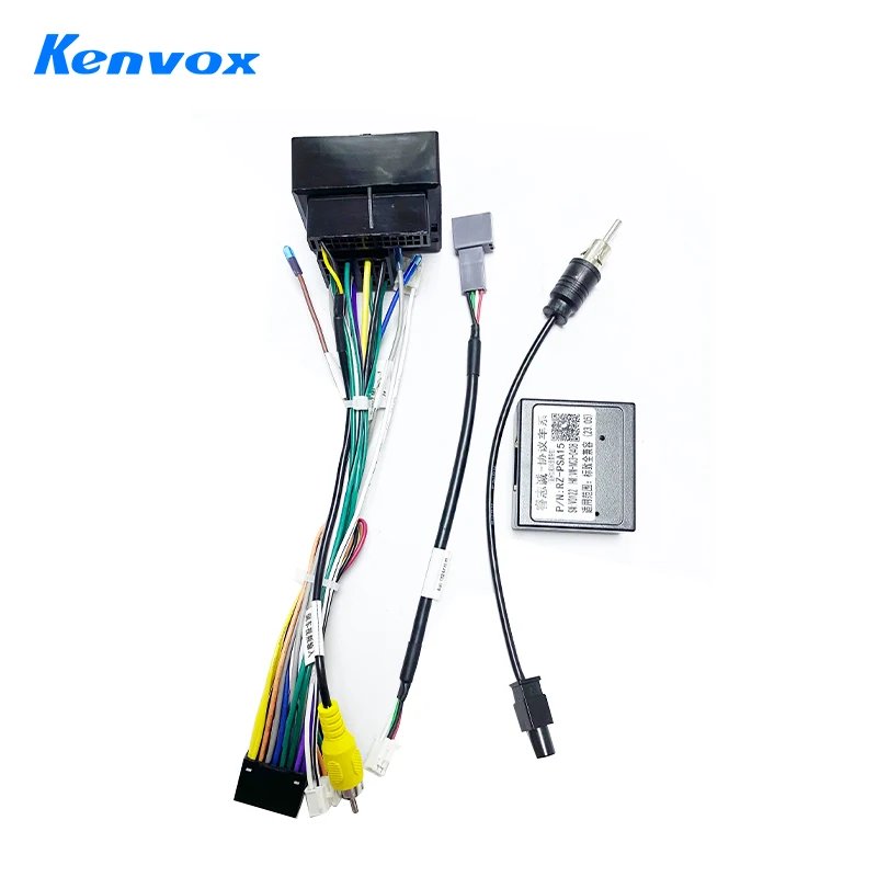 

android Car radio Canbus Box Decoder ForPeugeot 3008/2008/208/Citroen C4/C-Quatre/C4L/C3 16 pin Wiring Harness Plug Power Cable