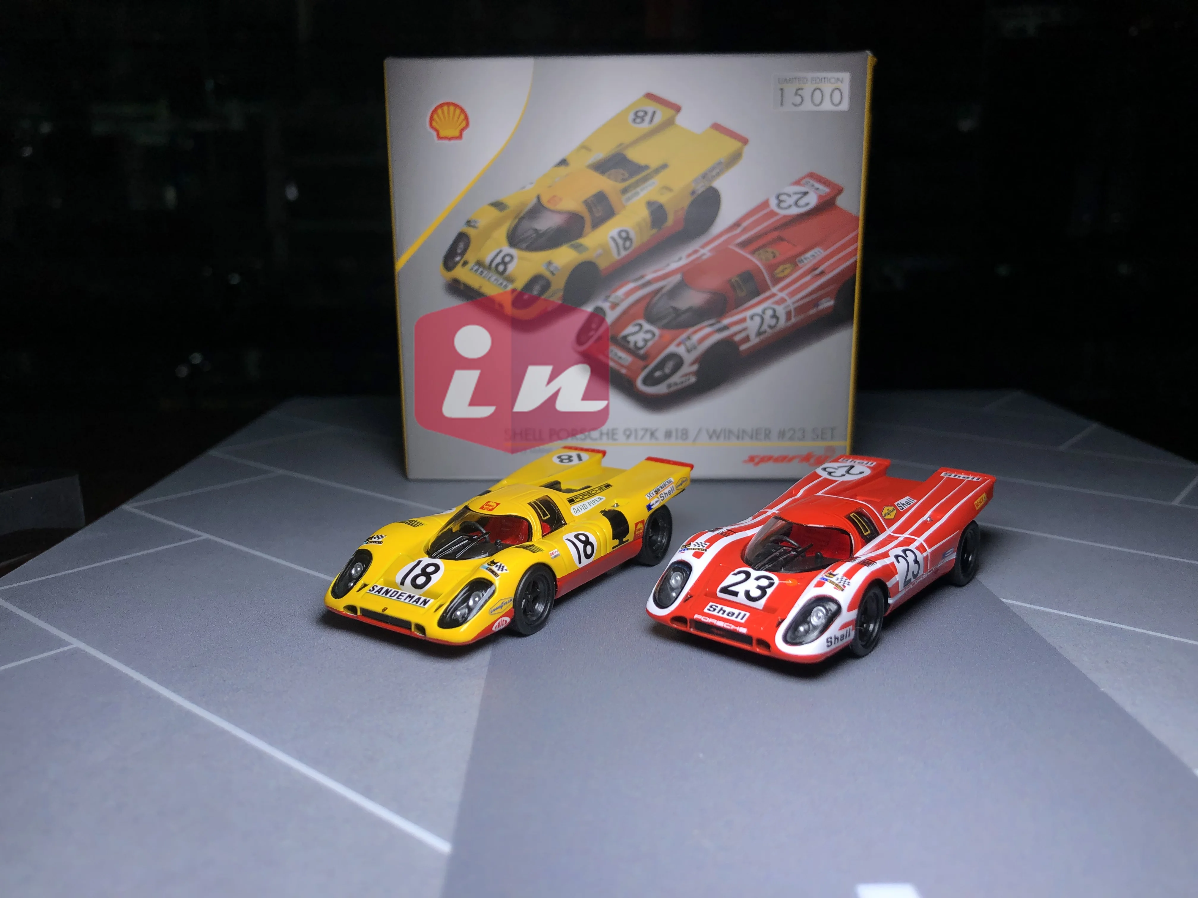 

Tiny Spark 1/64 917K Shell #18 #23 Winner Set Diecast Model Car Collection Limited Edition Hobby Toys