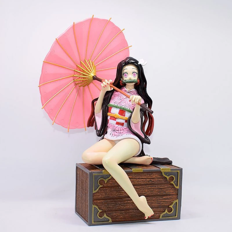 Anime Figure Demon Slayer Kamado Nezuko Model Dolls Figurine Kimetsu No Yaiba Action Figures Collection Bambini Toy Gifts Decor