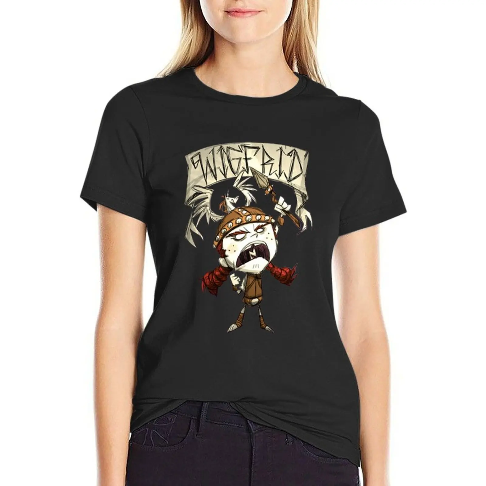 

Wigfrid - Don't Starve T-Shirt plus size tops graphics Woman clothing