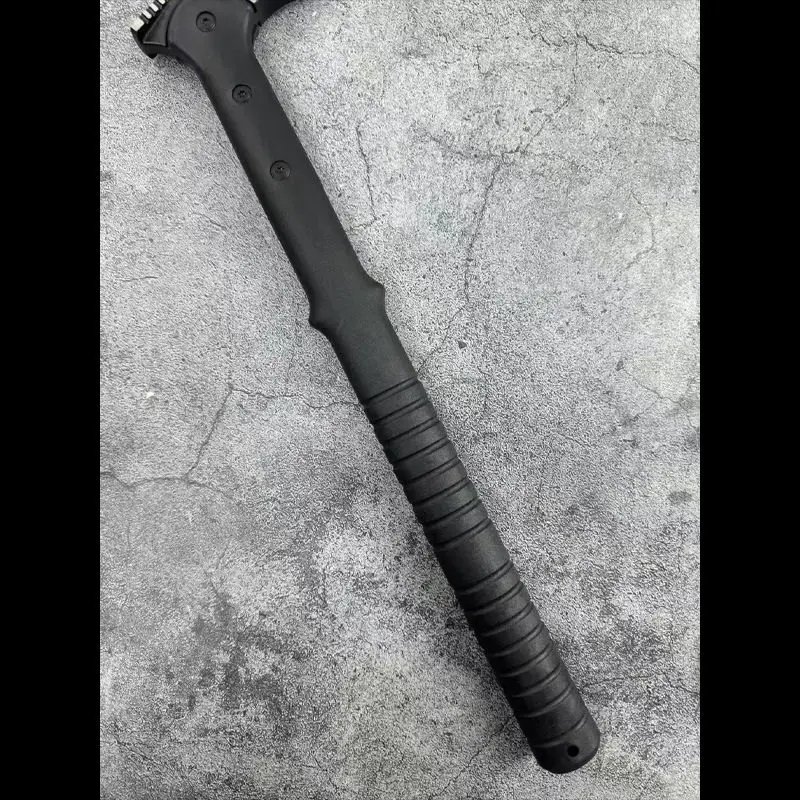 47cm 야외 EDC 다기능 스테인레스 스틸 캠핑 전술 낫 수확기 자동차 비상 도구 (블레이드 없음)