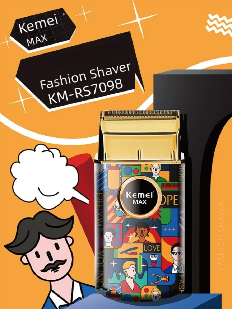 Electric Shaver Kemei Usb Charging Electric Shaver Men Gifts Single Blade Beard Razor For Men Shaving Machine